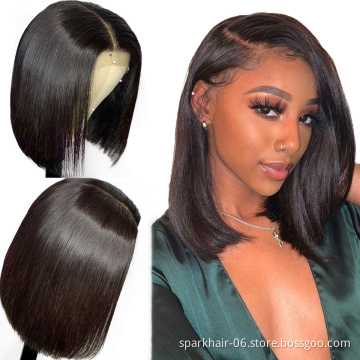 Wholesale Transparent HD Full Lace Bob Wigs Human Hair Lace Front Wigs For Black Women Brazilian Virgin Human Hair Wigs